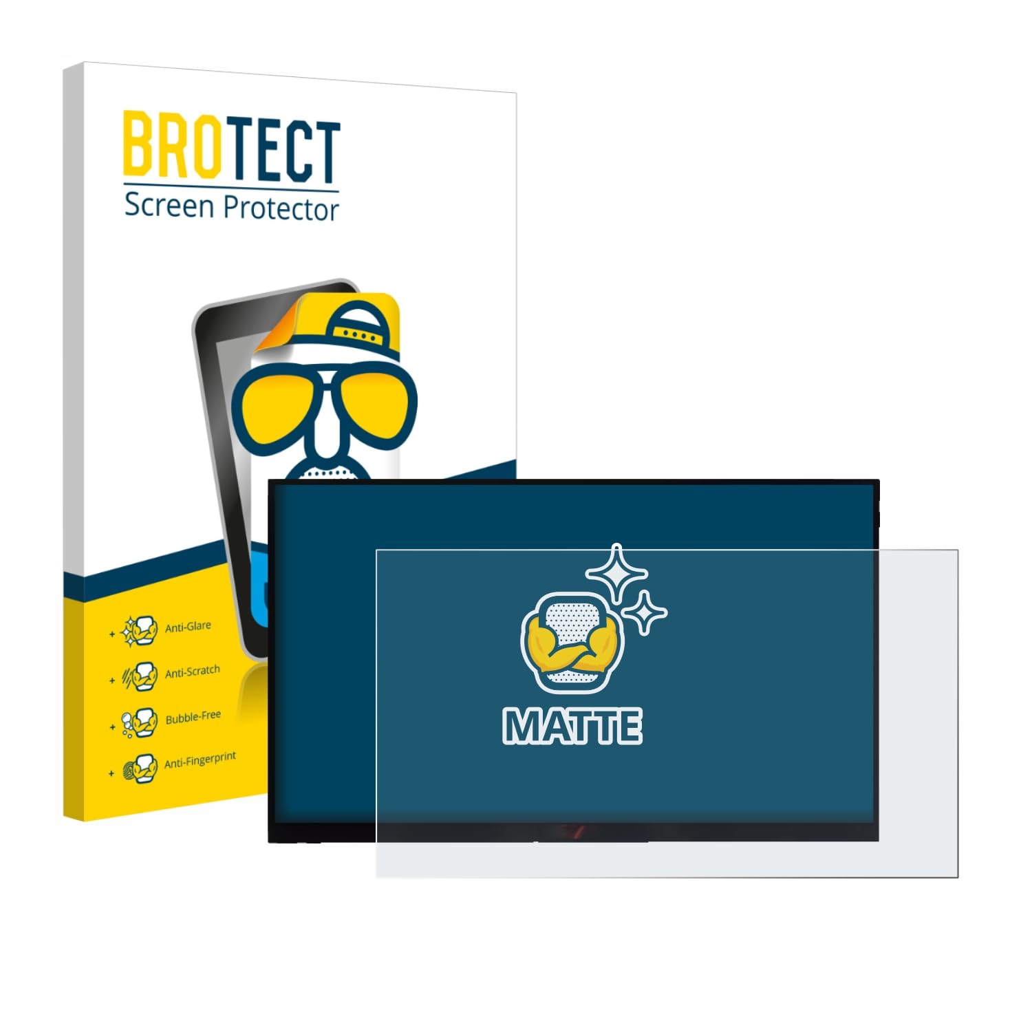 BROTECT Protector Pantalla Anti-Reflejos para Verbatim PMT-15 Película Mate Anti-Huellas