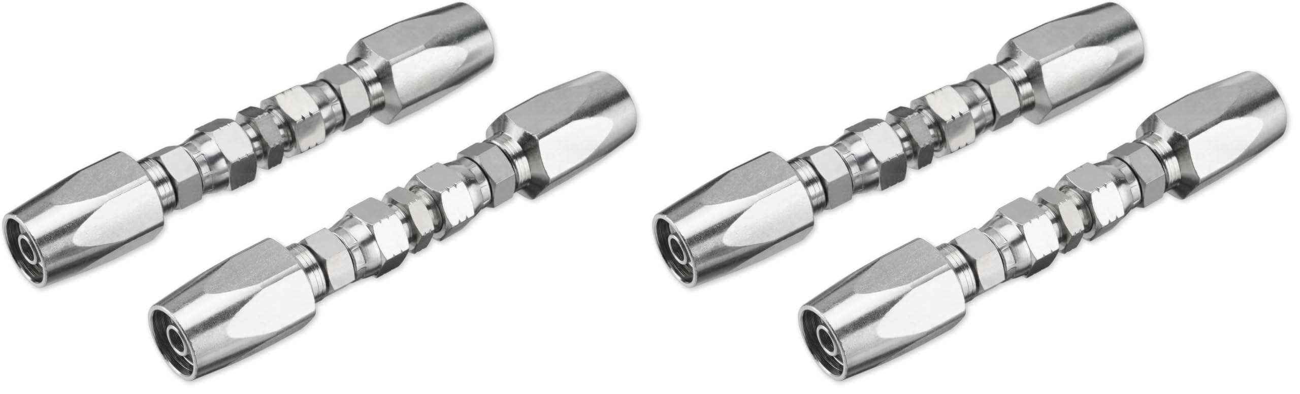 SPARKWHIZ Hydraulic Hose Repair Kit, 3/8" Inner Diameter Reusable, 2-Wire Reusable Hydraulic Repair Fitting (Pack of 2)