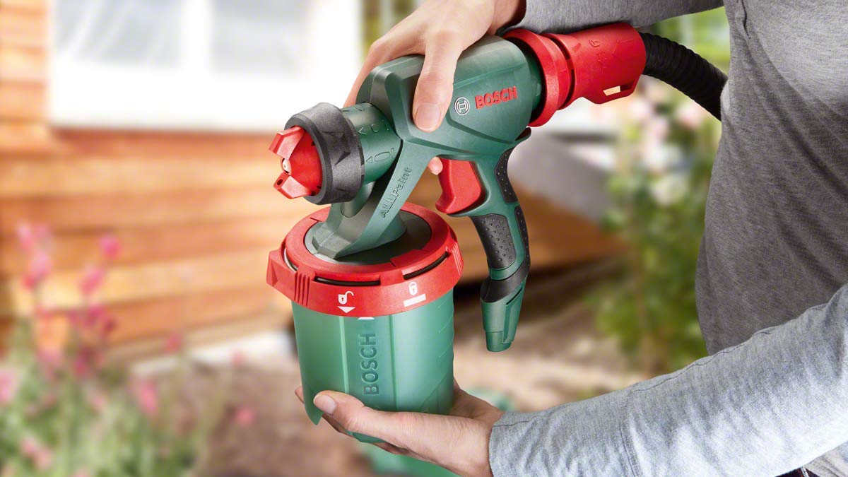 Bosch Home and Garden - Pistolet à Peinture Filaire PFS 3000-2 + Pistolet à peinture pour PFS 3000/5000 (godet de 1000 ml)