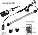 MQUPIN Fish Tank Light,Submersible LED Aquarium Light,Color Changing Fish Tank Light with Remote Control,IP68 Underwater Submersible LED Light (12LED-12)