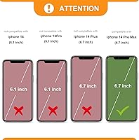 Vista 2 de Bocasal Funda tipo cartera cruzada para iPhone 14 Pro Max, con bloqueo RFID, de piel sintética, con cremallera, funda tipo cartera con función atril