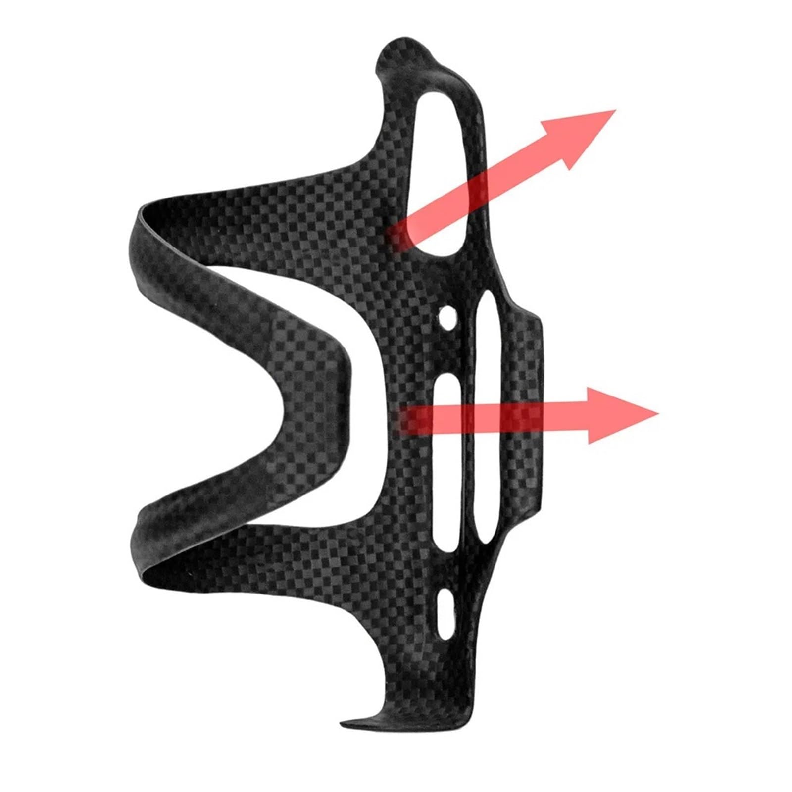 Genérico Jaula De Botella De Agua De Bicicleta Ultraligera De Fibra De Carbono, Soporte Ligero For MTB Road 2PCS