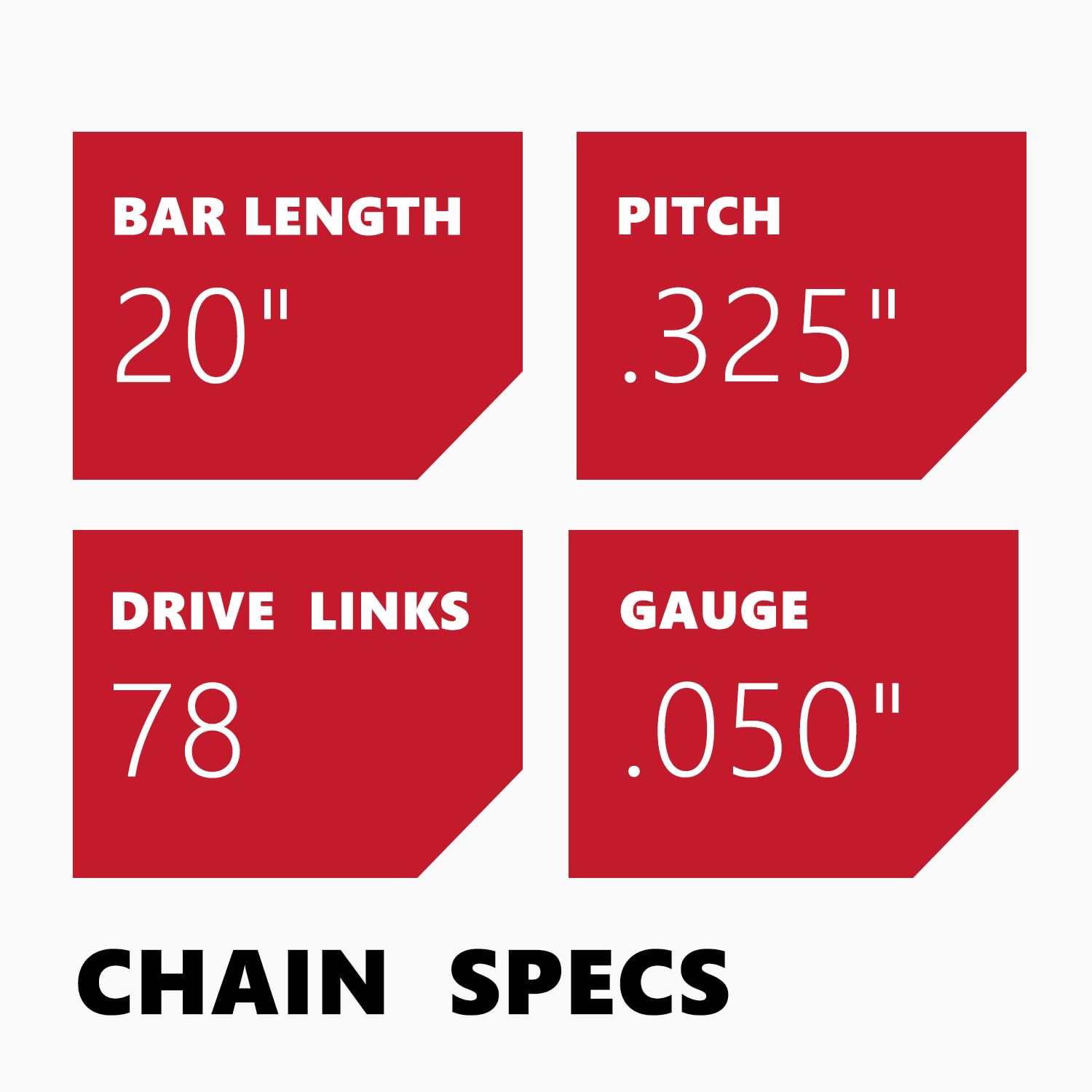 Amazon.com: KAKEI 20 Inch Chainsaw Chain .325