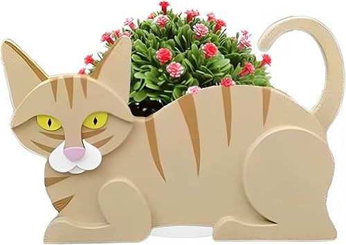 Vista 40 de Macetero de flores para perros, regalos para mujeres, bonitas macetas de PVC para perros, macetas de flores para interiores y exteriores, maceta