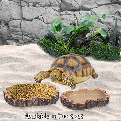 Orchid Valley Reptile Water Bowl or Food Dish. Hamster Sand Bath Container. Suit Gecko, Snake, Turtle, Bearded Dragon… - Image 5