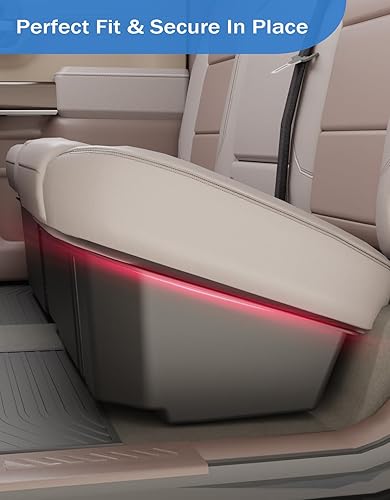 Miniatura 6 de FengYu Caja de almacenamiento para debajo del asiento compatible con Chevy Chevrolet Silverado 1500GMC Sierra 1500 2019-2025, SilveradoSierra