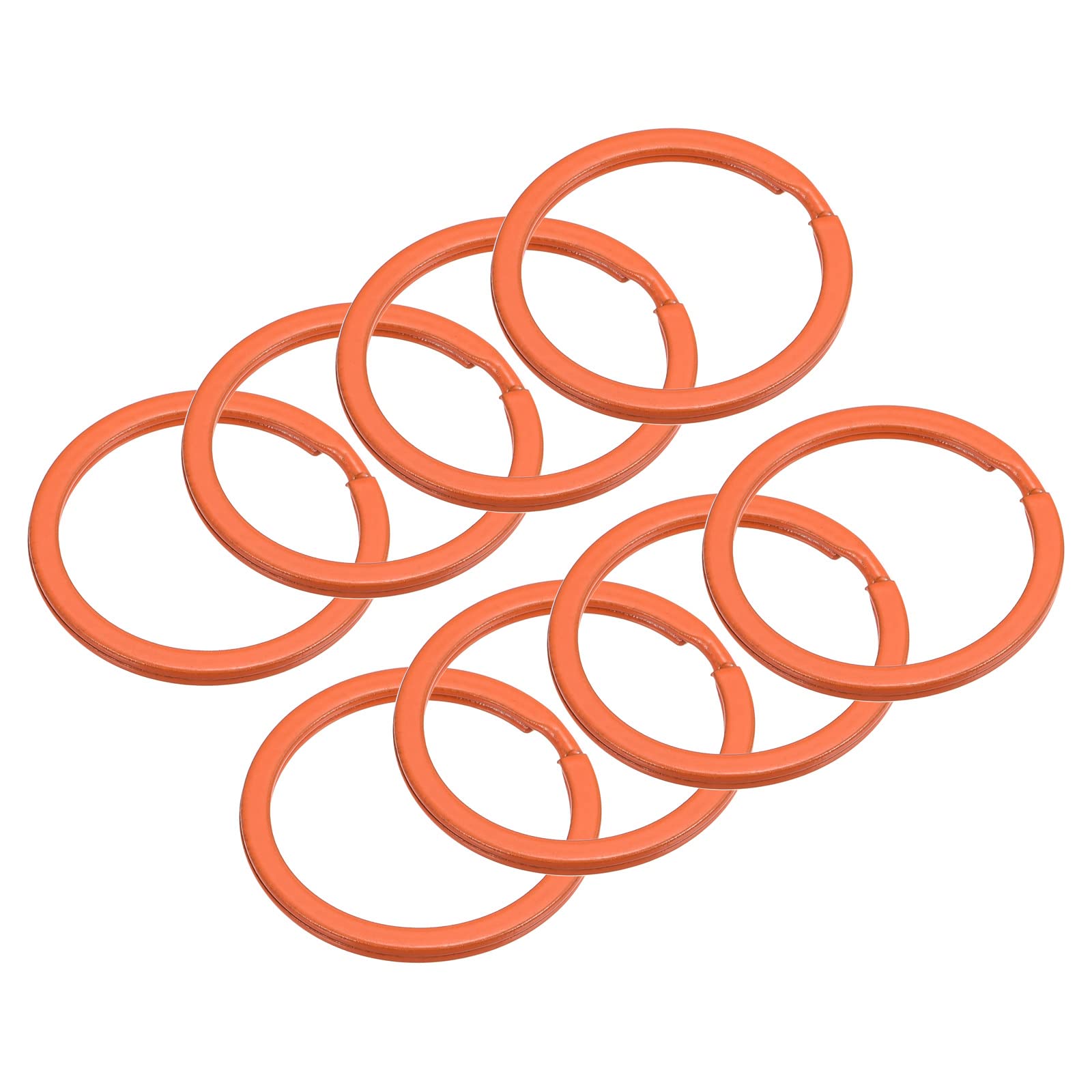 Uxcell Lot De 11 Anneaux De Porte-clés Fendus Ronds Et Plats