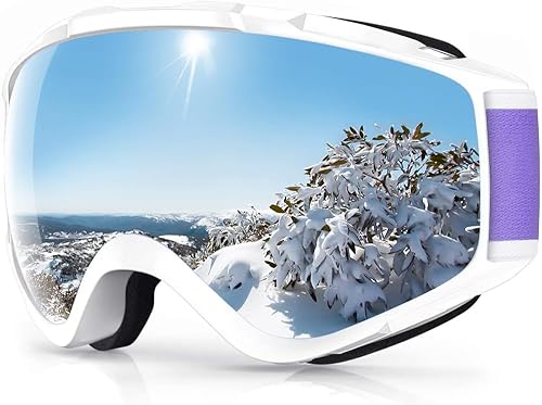 Miniatura 18 de Findway - Gafas de esquí para usar sobre anteojos, para nieve y snowboard, para hombre, mujer y jóvenes, 100 % protección contra rayos ultravioleta