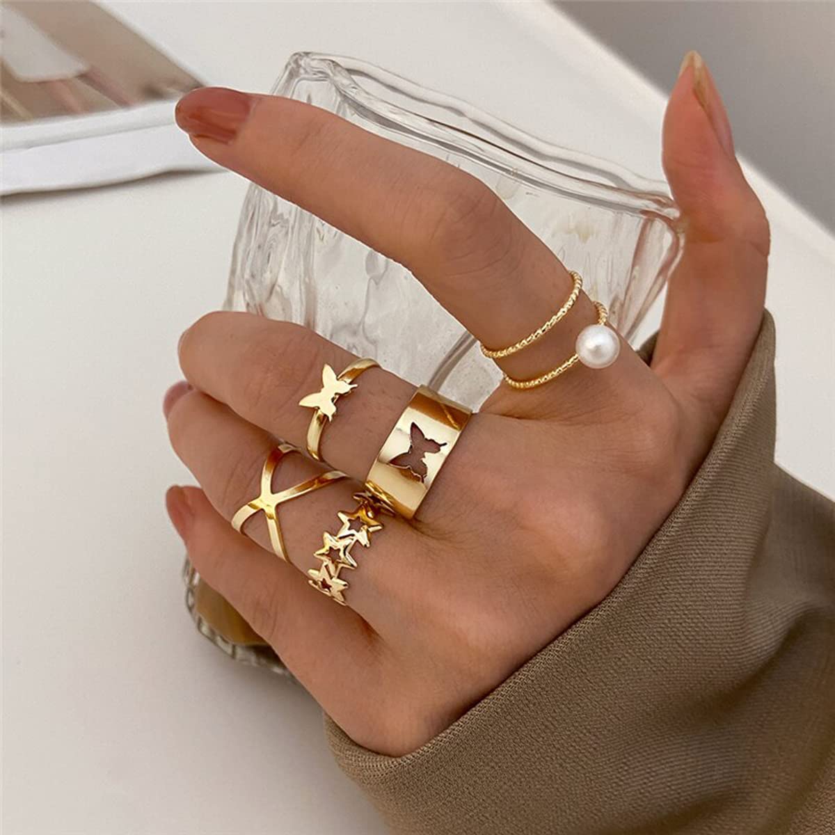 Stackable Rings Set - Style 7