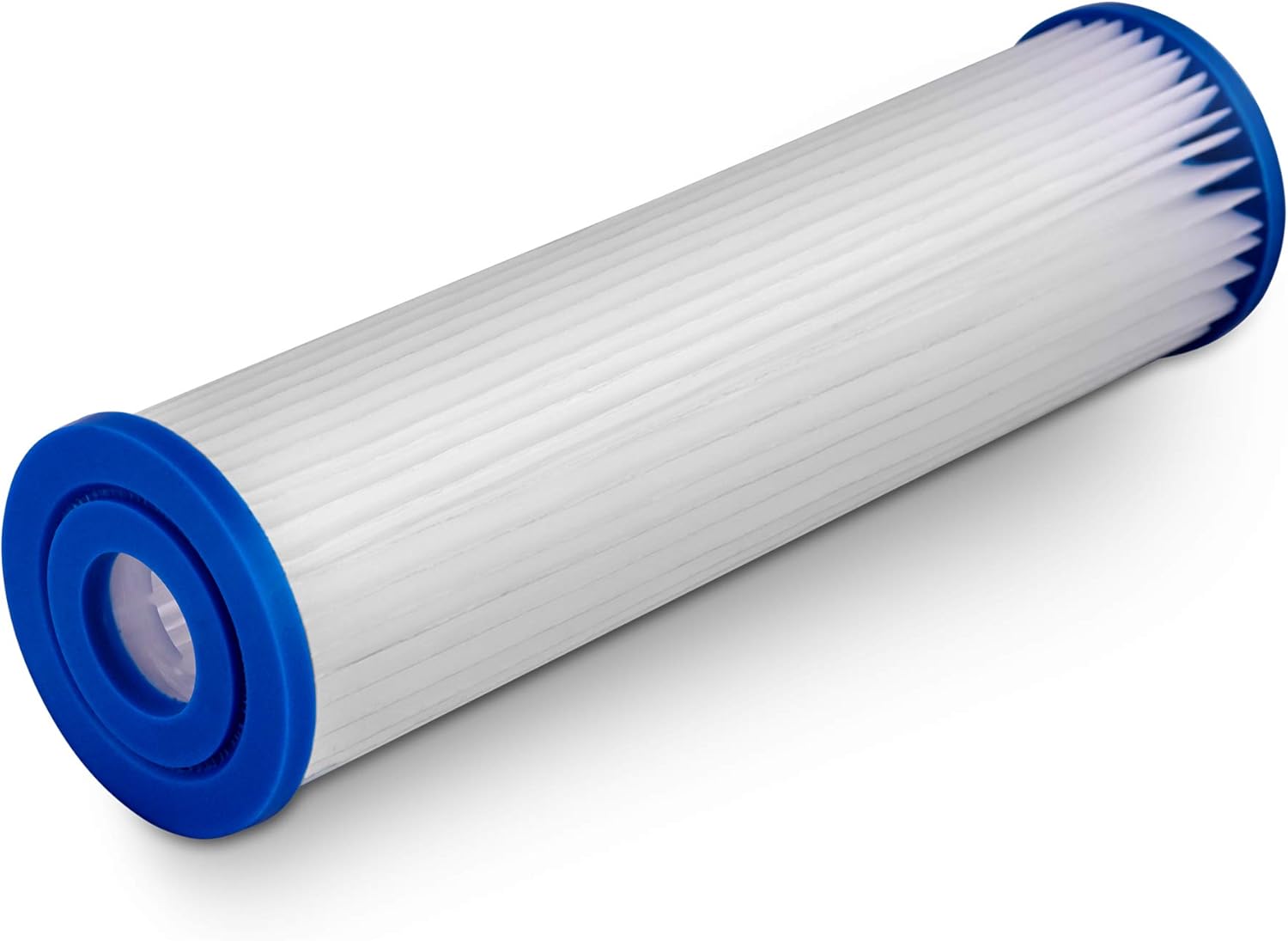 Pleated Sediment Water Filter Cartridge 9.87”x 2.5” Amplified Surface Area, Removes Sand, Dirt, Rust, Extended Filter Life WELL-MATCHED with WHKF-WHPL, 801-50, WB-50W, WFPFC3002, SPC-25-1050 (50 Pack)