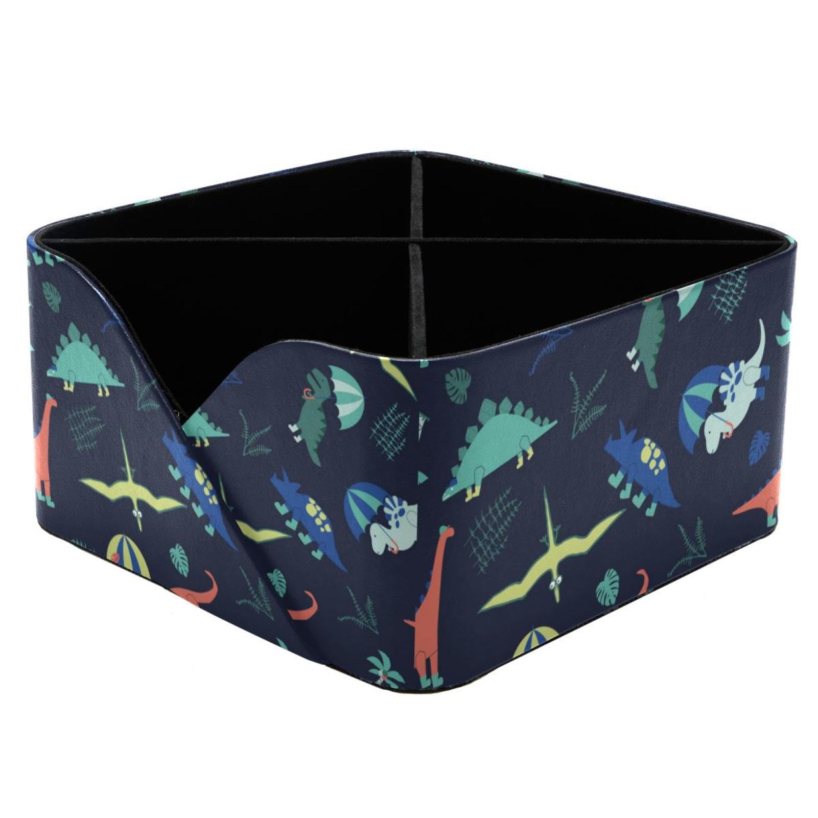 Porte-crayons dinosaure avec 4 compartiments de rangement de bureau