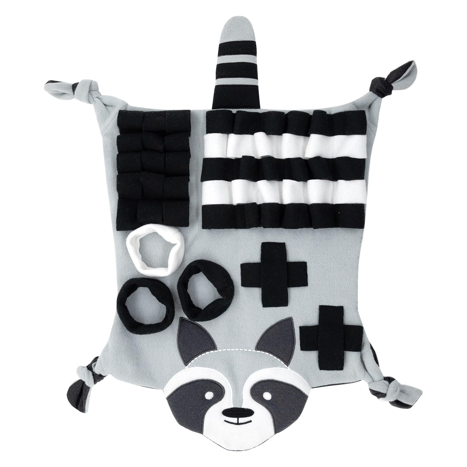 Tapis de reniflage Jack and Vanilla Seek'N pour chiens et chats, design raton laveur, 65x74 cm
