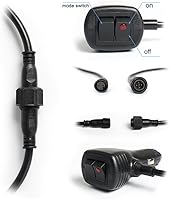 Vista 6 de Baliza con visera LED de 32W, luz estroboscópica de emergencia para parabrisas, lámpara de tablero con plataforma con montaje separado, Ambar