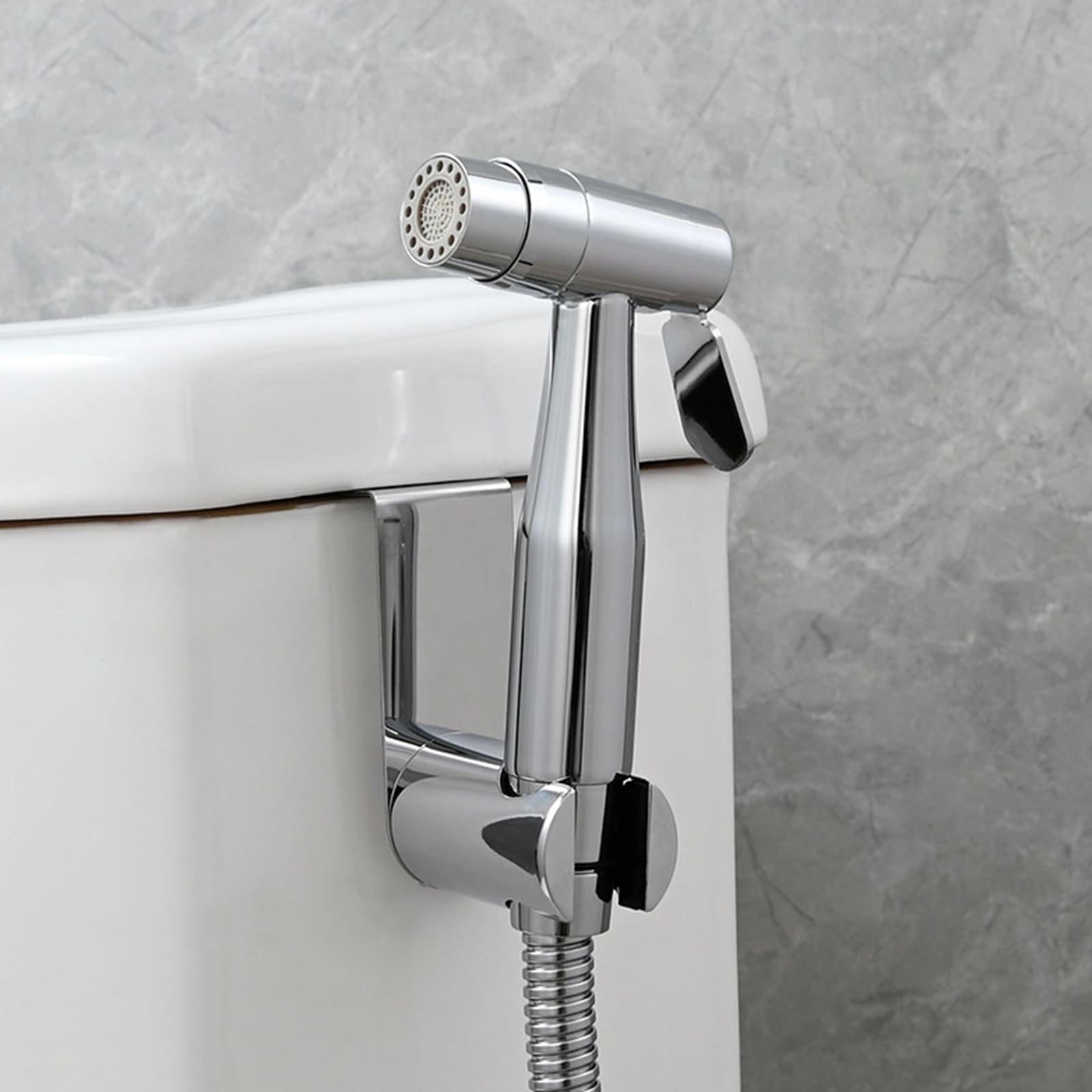 Ch Bidet ręczny zestaw prysznicowy do toalety - podwójny tryb bez stali, wysokie ciśnienie, łatwe wkładanie, higieniczne akcesorium łazienkowe