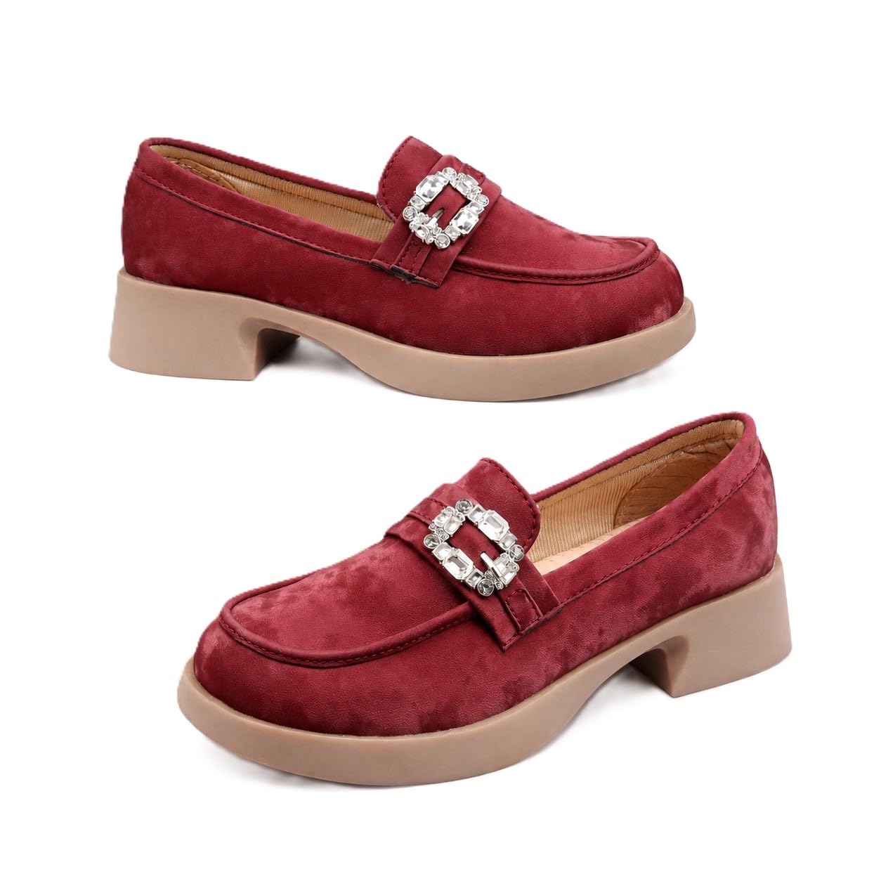 Women's Casual Slip-Ons and Platform Loafer Shoes with Velvet-Soft Material Anti-Slip TPR Sole.-image-49