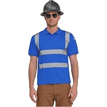 AYKRM High Visibility Security Polo Shirts neon Construction Work Shirts
