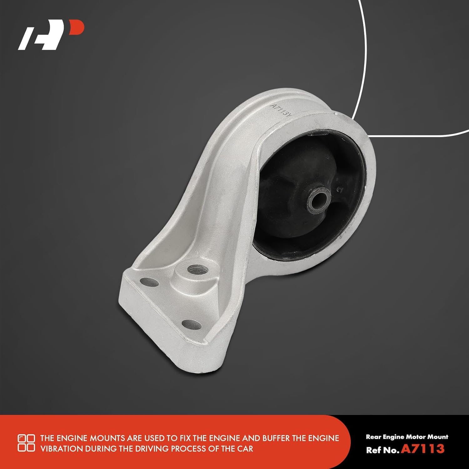 A-Premium 3PCS Engine Motor Mount and Transmission Mount Kit Compatible with Hyundai Santa Fe 2001-2006, 2.4L 2.7L, Automatic Transmission, Replace# 2183026200