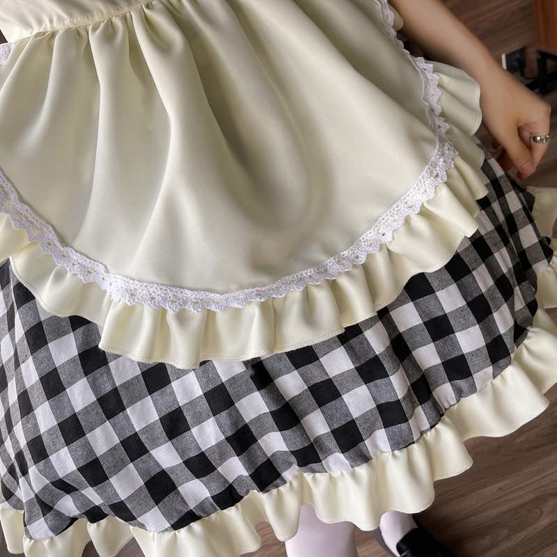 メイド服 チェック柄 喫茶店 レッド ブラック コスプレ ワンピース ロリータ Amazon.co.jp: [RPFLQ] メイド服 チェック柄 喫茶店 レッド