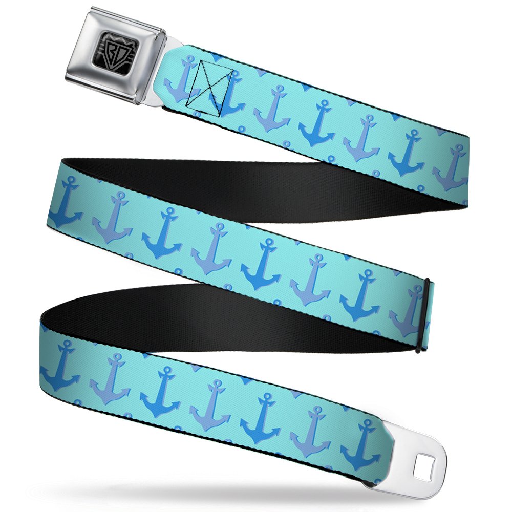 Cinturón de seguridad Buckle-Down Anchor2 Monogram azul y rosa de 36 pulgadas 7
