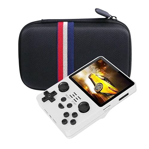 Vista 8 de WAIYUCN Hard EVA Carrying Case Compatible with RG35XX/RGB20S Handheld Game Console Case.