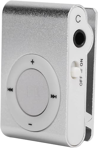 Miniatura 9 de Mini reproductor de MP3, reproductor de música portátil con clip con 8 GB de memoria, batería recargable USB, altavoz integrado y auricular para