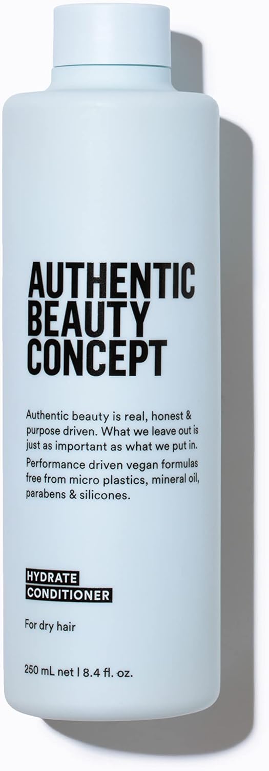 Authentic Beauty Concept Hydrate Conditioner | Hydrating Conditioner For Normal To Dry or Curly Hair | Moisturizes & Revitalizes Dry Hair | Vegan & Cruelty-free | Silicone-free | 8.4 fl. oz.