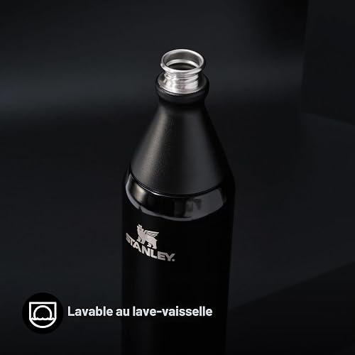 Stanley 1913 All Day Slim Water Bottle 0.6L - Black - 6