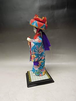 琉球人形2体セット☆沖縄古典舞踊 四ツ竹 きんらん屋謹製☆琉球