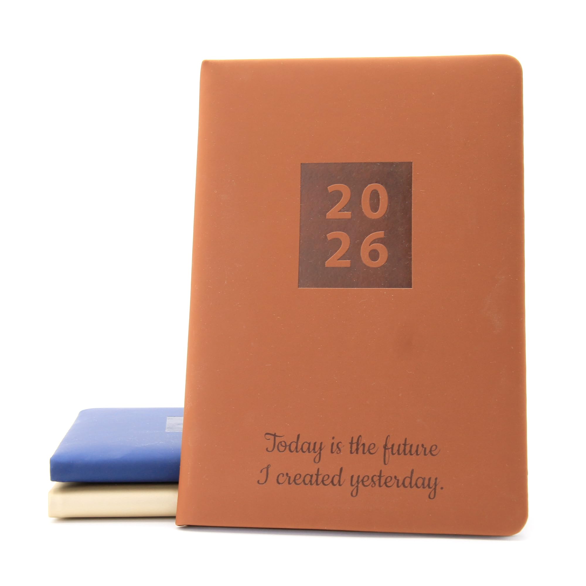Personalised Fashion Diary 2026 | Custom Engraved Organiser | Gift Idea Planner - [Brown - A5]