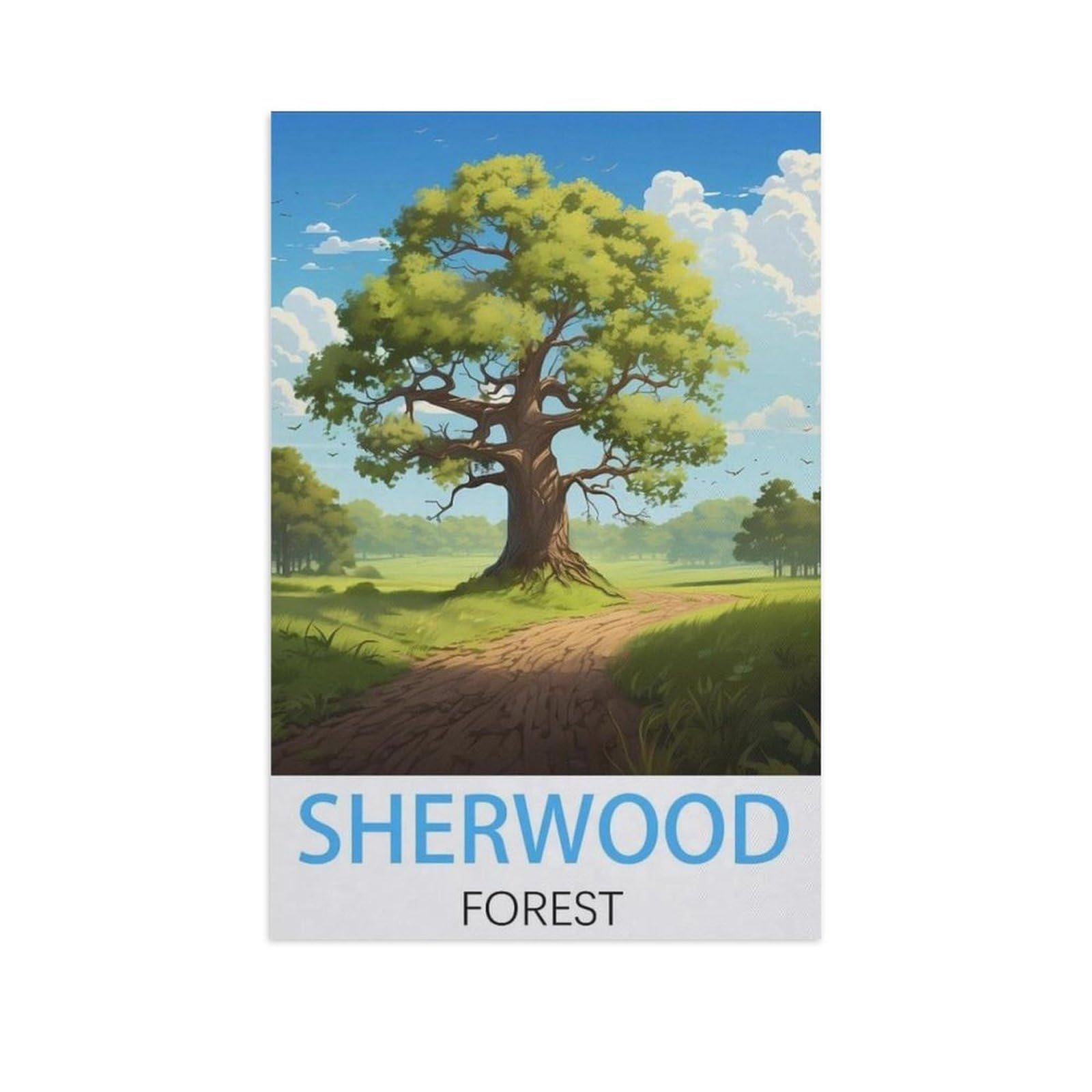 Jigsaw Puzzle 1000 Piece,Sherwood Forest,Paper Jigsaw Puzzle for Kids Adult, Puzzle Game Toys Gift for Wall Decoration(50x70cm)-AL55 — image 1
