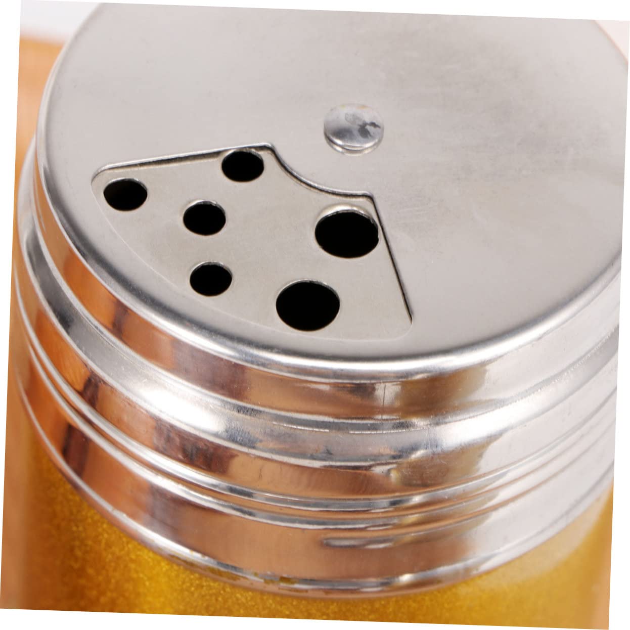 PRETYZOOM Bbq Rub Shaker Bottle Large Spice Shaker Jar Stainless Steel Seasoning Cans for Kitchen for Bbq Random Color