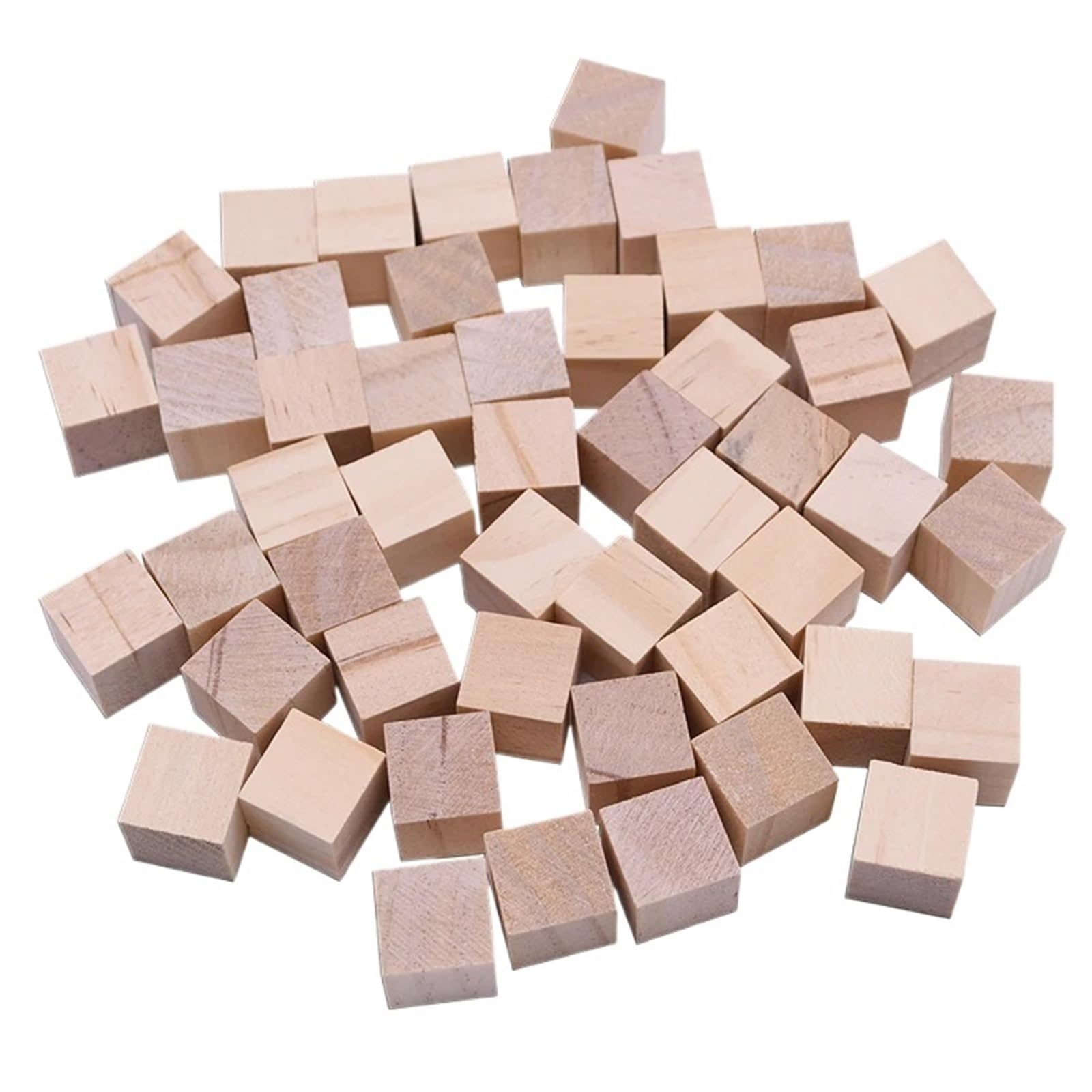500 piezas de cubos madera 1 cm, bloques cuadrados maciza sin terminar for manualidades, for hacer rompecabezas, modelos construcción