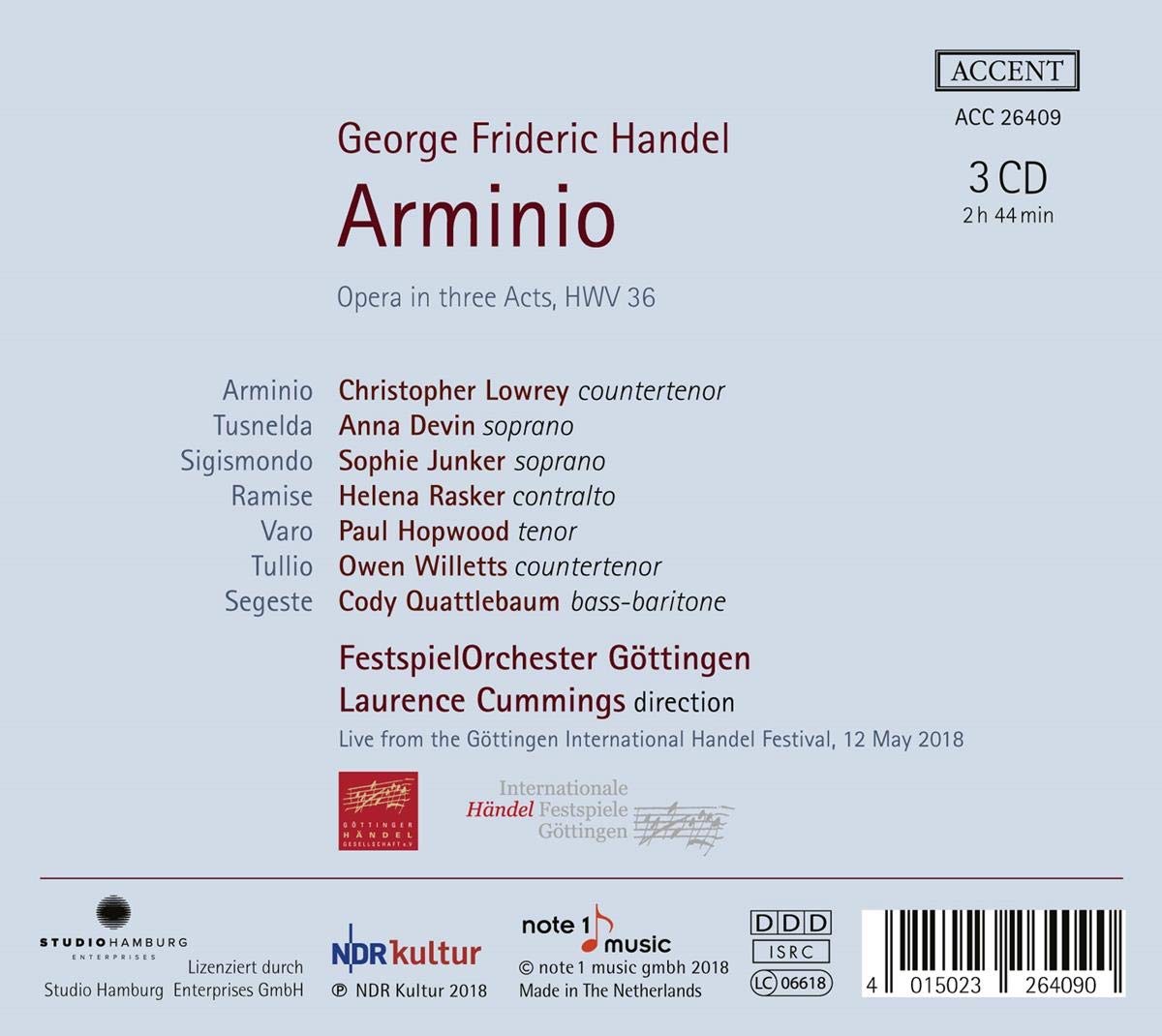 Haendel: Arminio / Cummings