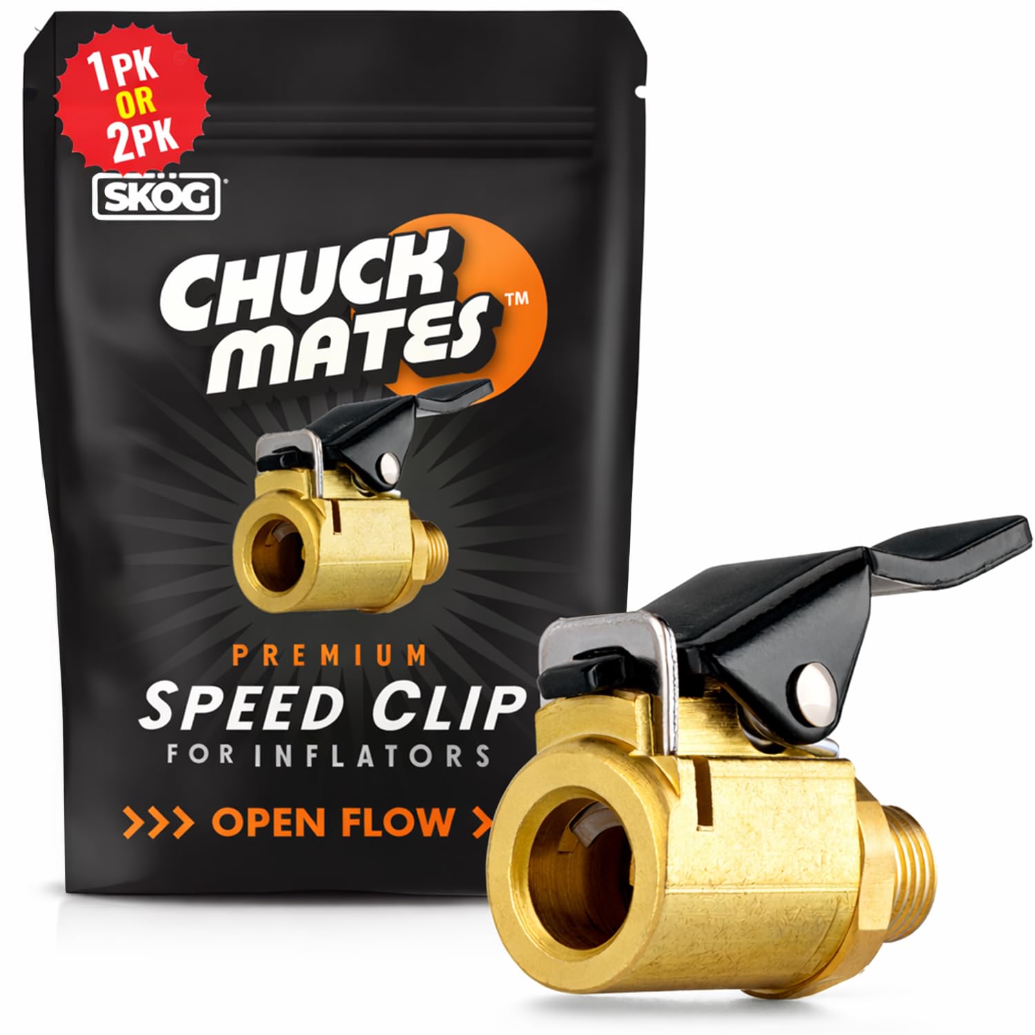 Chuck Mates Premium Quick-Connect Accessory for Tire Inflators (1 Pack)