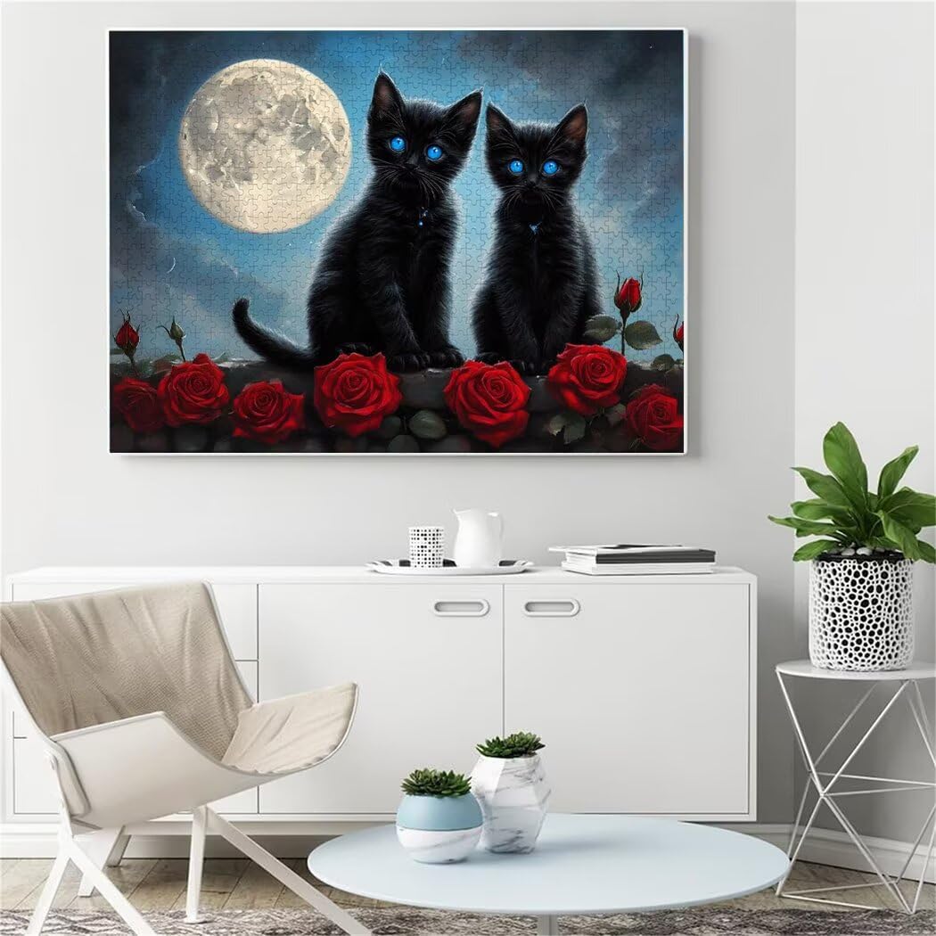 Puzzle 2000 Pièces Adulte Puzzle Chat Puzzles Classiques, 2000 Pièces Jeu éducatif défi Jouet Puzzles Rose Art Jeu Occasionnel Jouets Décor Cadeau Intéressants Ami De La Famille Approprié S-299