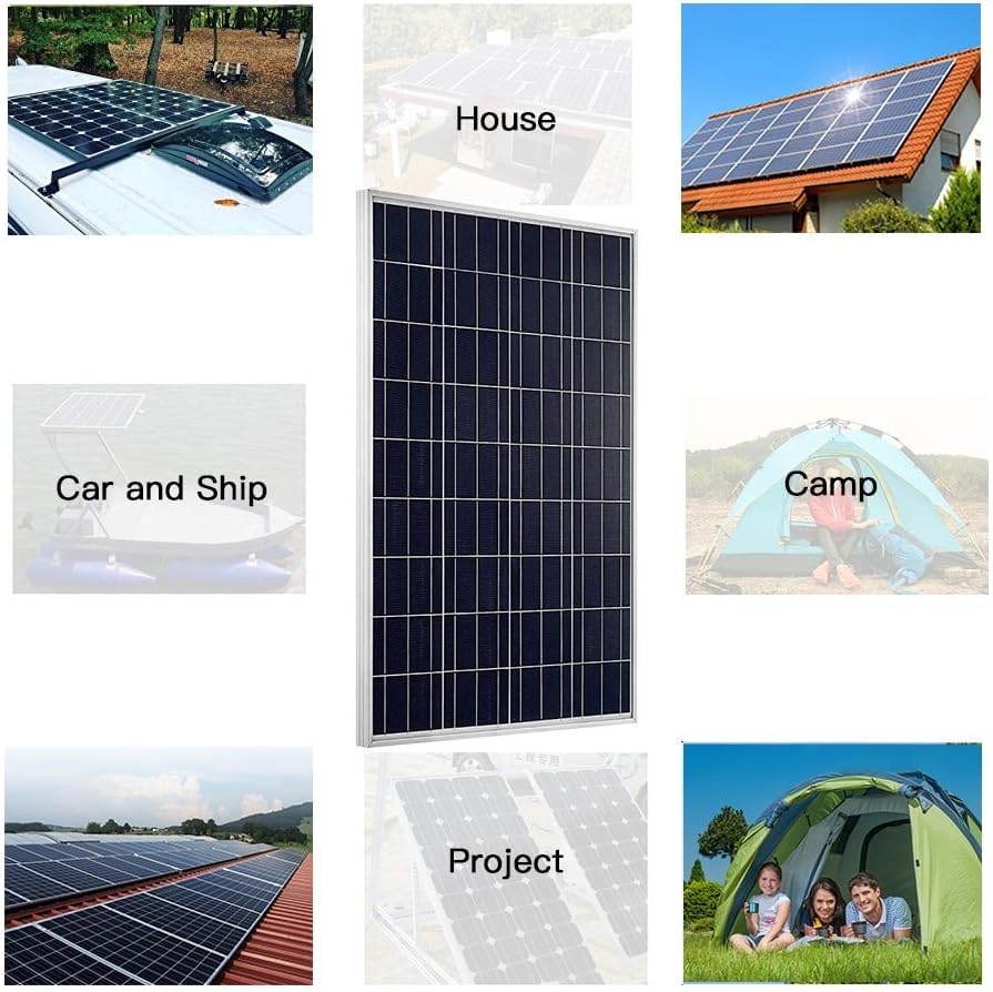 Panneaux solaires 200W polycristallin avec 2 modules 100W haute performance - 6