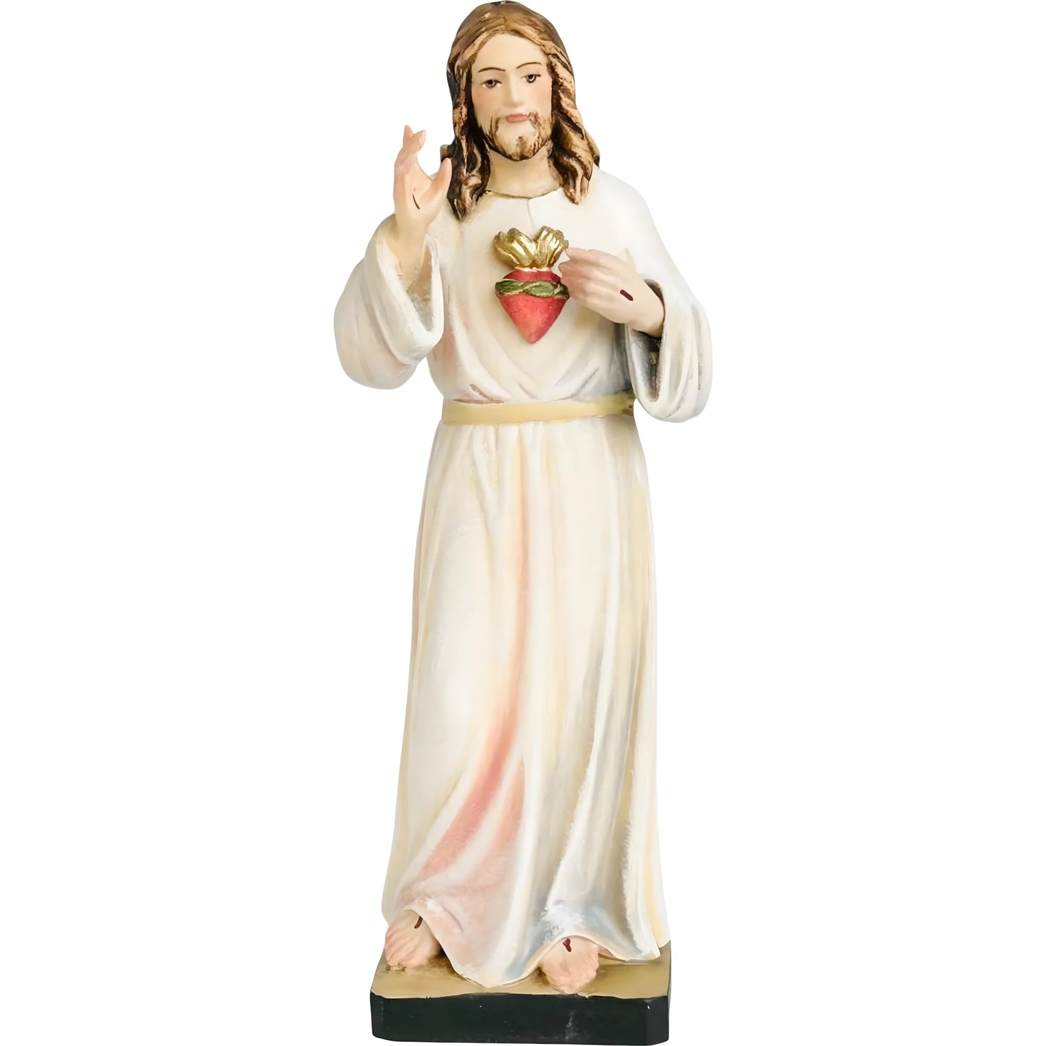 Sacred Heart of Jesus, Maple Wood Carving by Dolfi