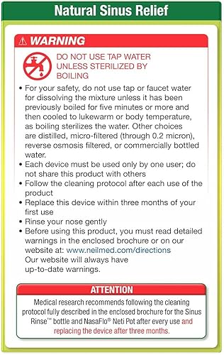 Miniatura 3 de NeilMed Kit hipertónico extra fuerte de enjuague sinusal con 30 paquetes premezclados