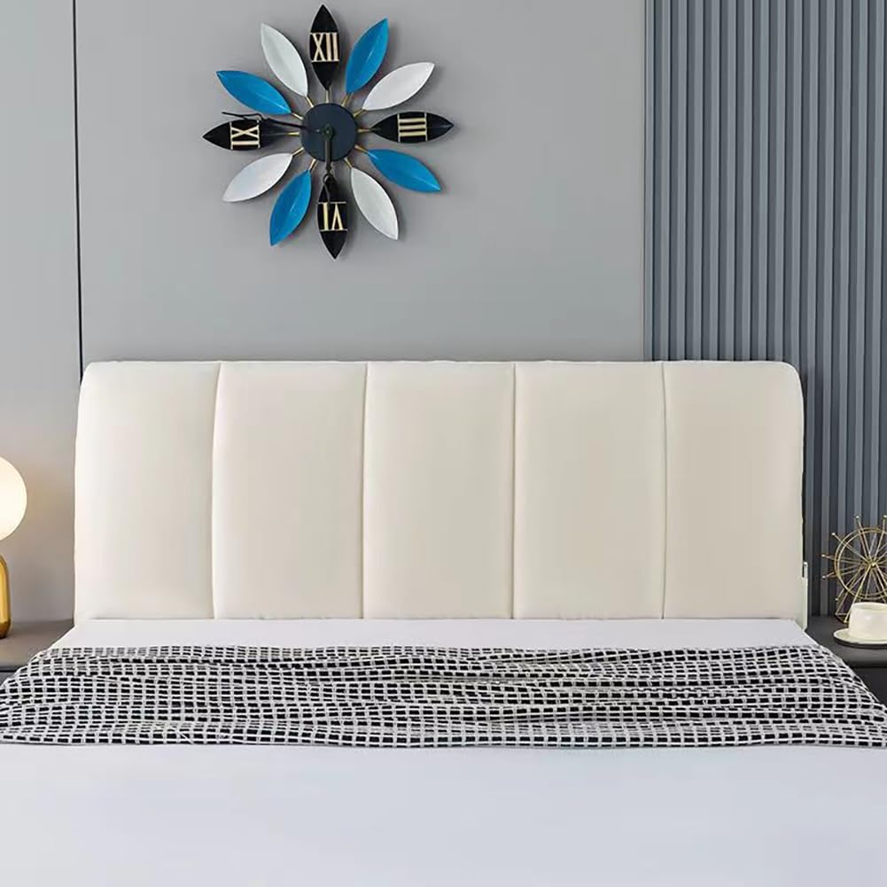 Copritestata Del Letto Matrimoniale Imbottito Velluto Premium,Copri Testata Letto Matrimoniale/Singolo Elastica Universale Copertura Per Testiera Per Letto,Copertura Protettiva Lavabile ( Color : Gray - 4