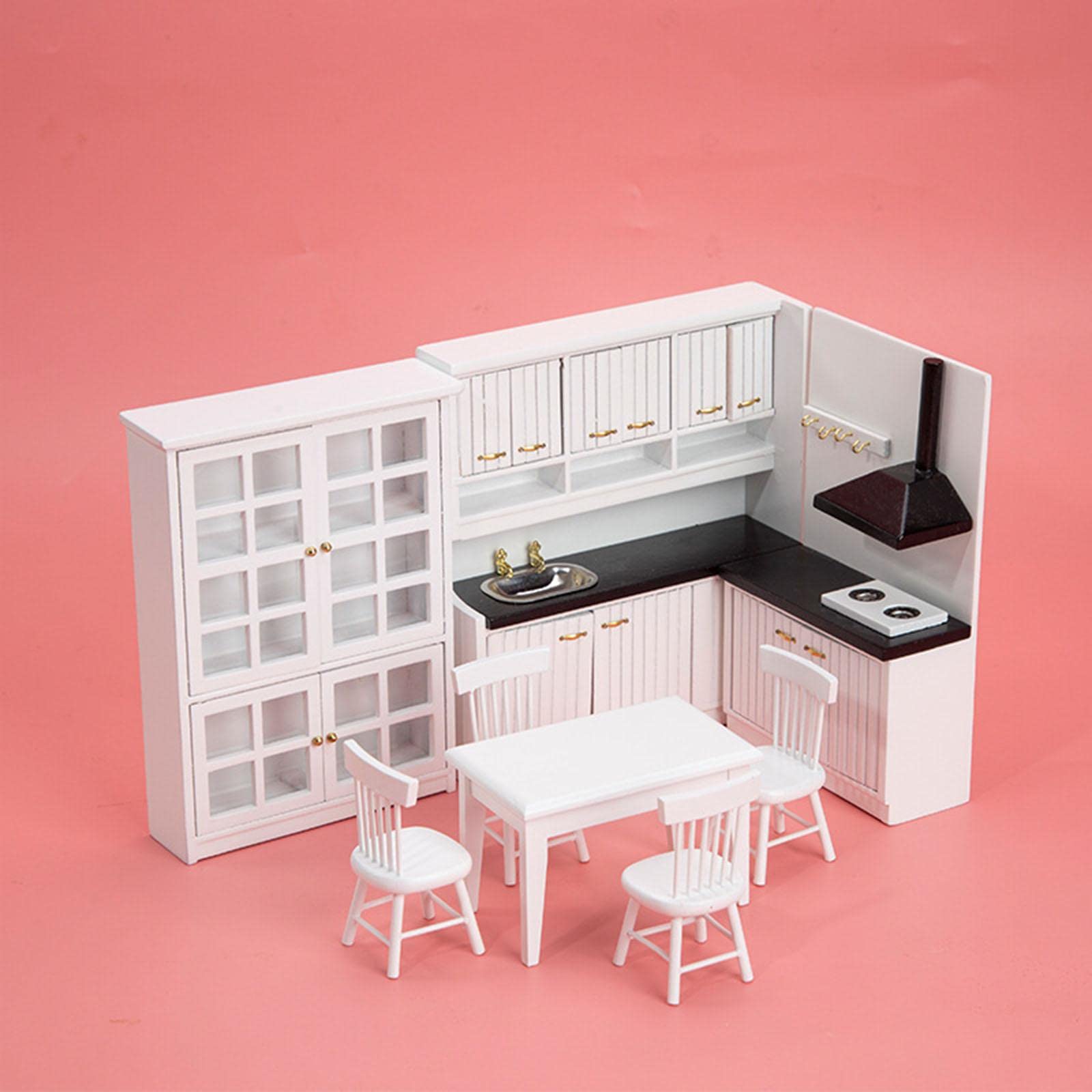 Juego de 10 tableros de fondo para casa de muñecas 1:12, multiusos, duradero, para el hogar, unisex, estilo E