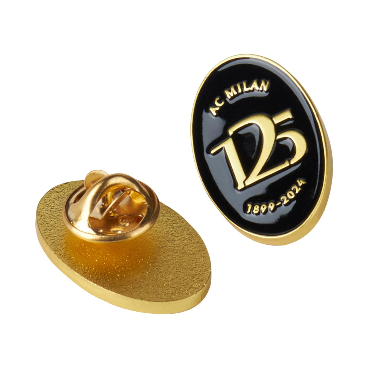 AC Milan Pin 125 aniversario del club, producto oficial, Metal, No Gemstone
