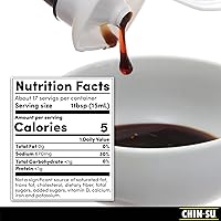 Vista 2 de Chin-Su - Salsa de soja premium, botella de 8.5 onzas líquidas, 100% vegana, salsa de soja oscura para sumergir, salteados, adobos, aderezos