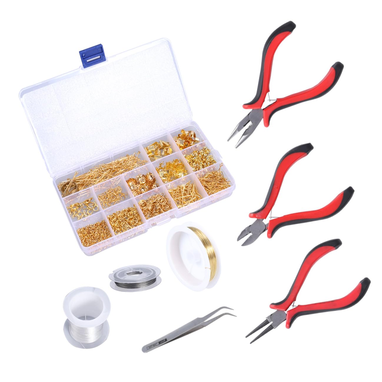 jojofuny Kit Gioielli Fai da Te in Metallo per Manualità e DIY
