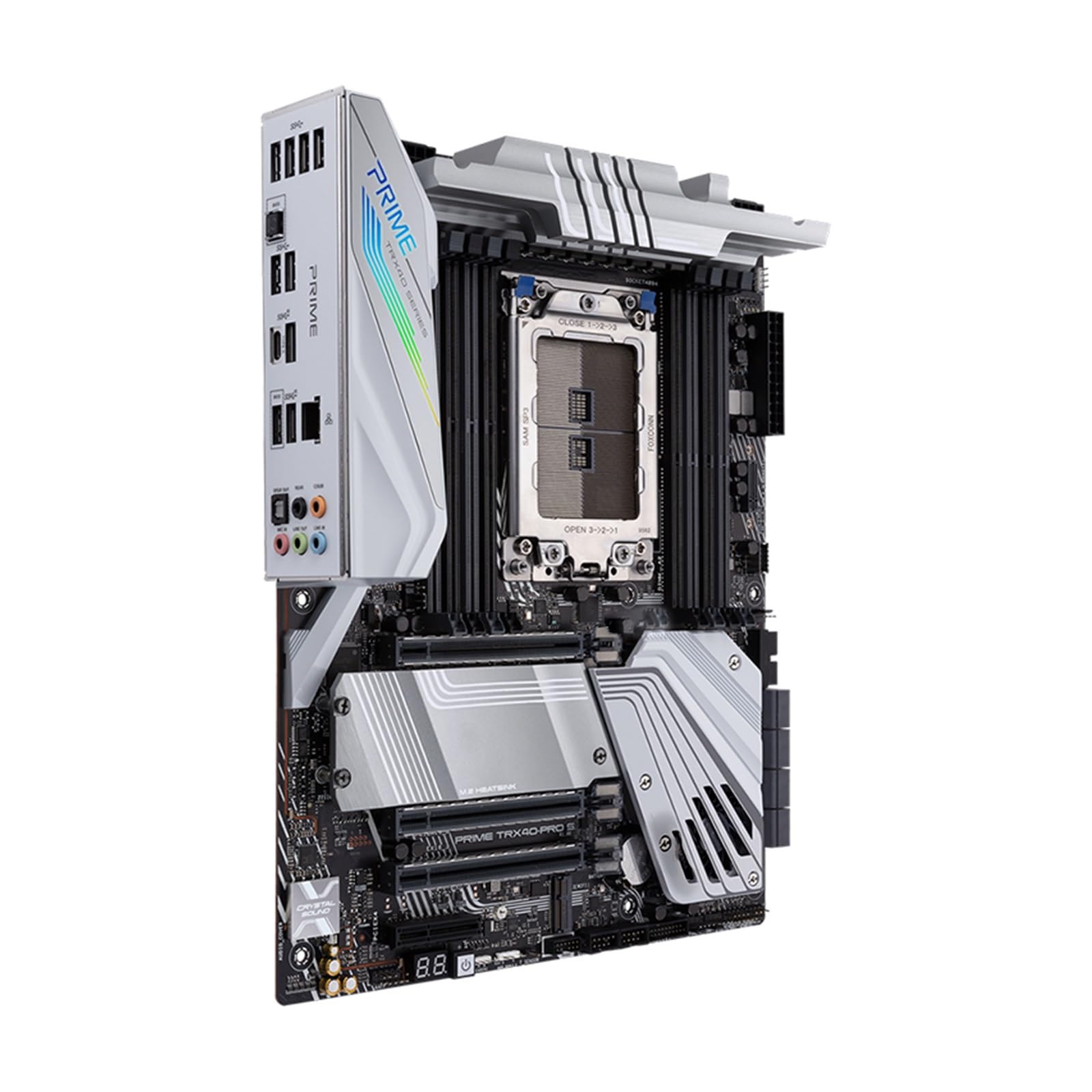 Scheda Madre Fit for ASUS Prime TRX40-Pro S sTRX4 3rd Gen Ryzen Threadripper ATX for la creazione di contenuti, 16 stadi Potenza DDR4, Aura SYNC RGB Motherboard