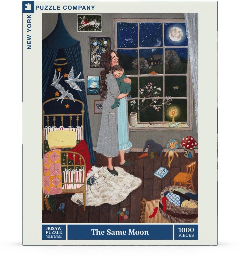 New York Puzzle Company - Loré Pemberton The Same Moon - Rompecabezas de 1000 piezas