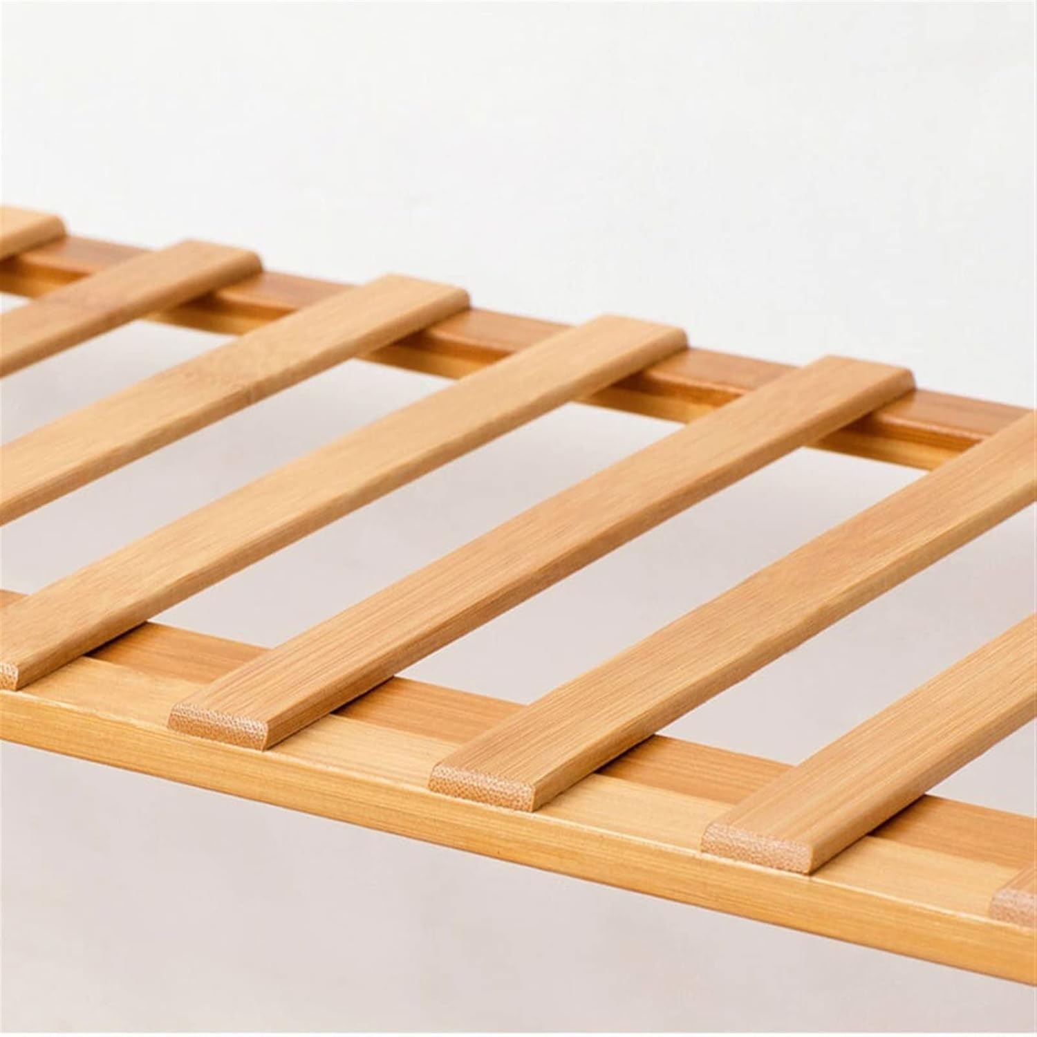 楠木靴ラック木質の簡易家庭用折りたたみ式木製の木靴立て 折りたたみ式竹製シューズラック - 多層木製シューズ収納 - 取り付け