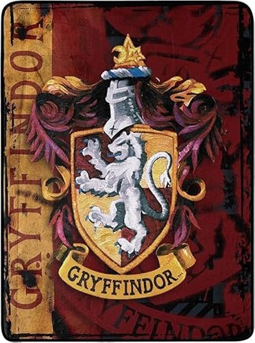 Harry Potter Gryffindor Shield Silky Soft Throw Blanket 40" x
