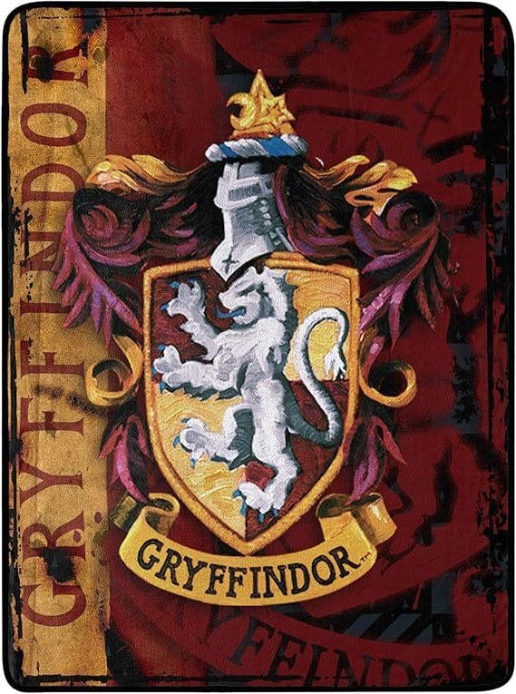 Harry Potter Gryffindor Shield Silky Soft Throw Blanket 40 x 50