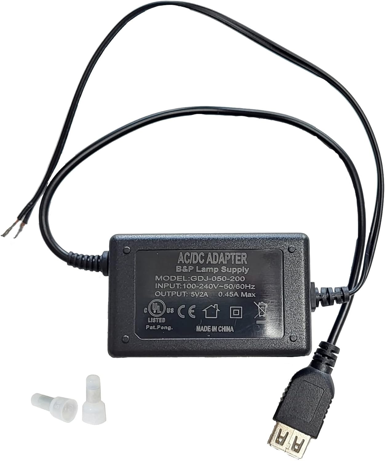 B&P Lamp® Table Lamp USB Charger for Cell Phones, Tablets, Etc.