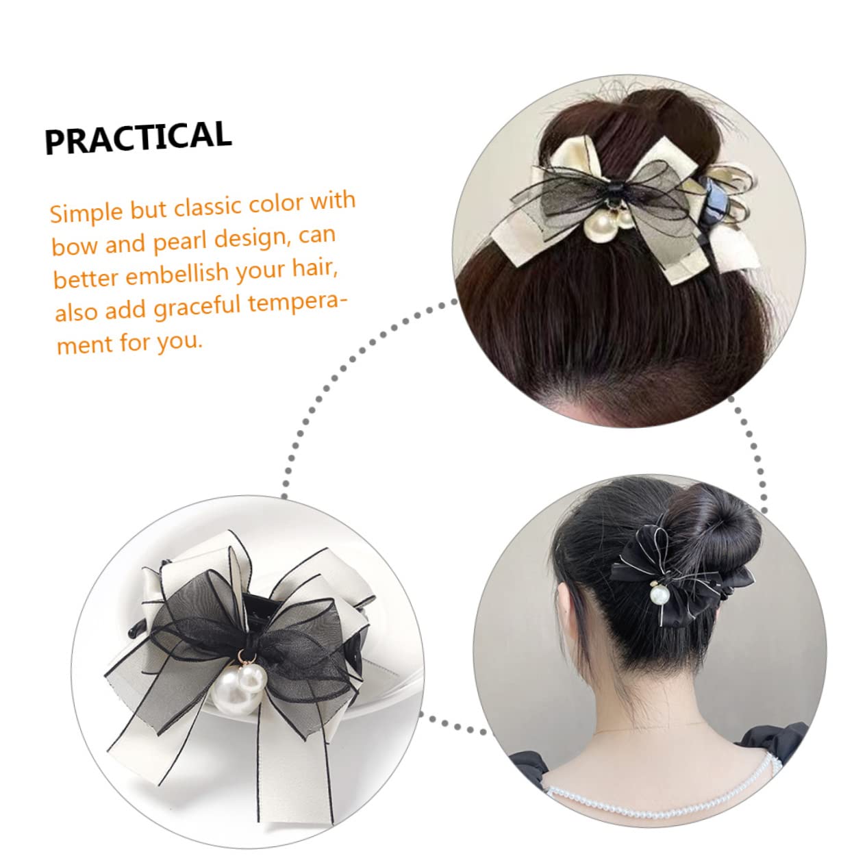 FRCOLOR Juego De 3 Para El Pelo Con Diseño De Lazo Para Mujeres Y Niñas Accesorios Para El Cabello Pasadores 2 Unidades X 3